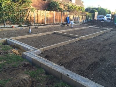 foundations for a new house
